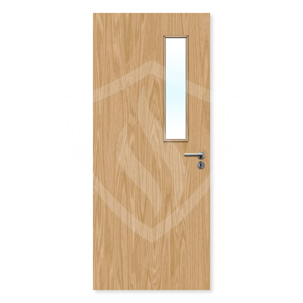 Premier Internal Oak Veneer 3g Glazed Fd60 fire Door 1981 x 762mm / 6ft 6" x 2ft 6" / Clear Glass / Oak Veneer Premier Fire Doors