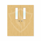 Internal Bespoke Koto Veneer 3g Glazed Double Fd30 fire Door Clear Glass / Koto Veneer / Up to 2135mm x 915mm x 44mm Premier Fire Doors
