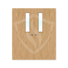Premier Internal Oak Veneer 3g Glazed Double Fd30 fire Door 1981 x 762mm / 6ft 6" x 2ft 6" / Clear Glass / Oak Veneer Premier Fire Doors