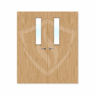 Internal Bespoke Oak Veneer 3g Glazed Double Fd30 fire Door Clear Glass / Oak Veneer / Up to 2135mm x 915mm x 44mm Premier Fire Doors
