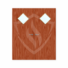 Internal Bespoke Sapele Veneer 6g Glazed Double Fd30 fire Clear Glass / Sapele Veneer Premier Fire Doors