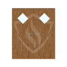 Premier Internal Walnut Veneer 6g Glazed Double Fd30 fire 1981 x 762mm / 6ft 6" x 2ft 6" / Clear Glass / Walnut Veneer Premier Fire Doors