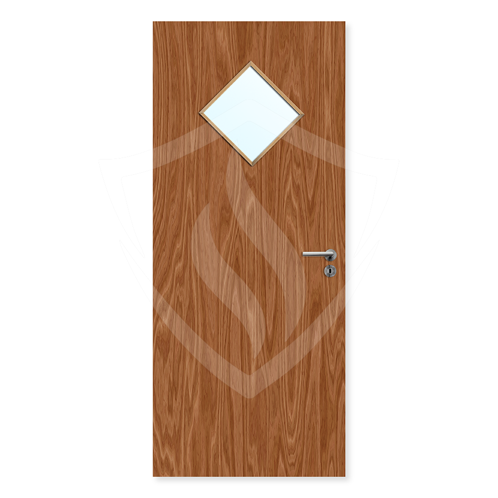 Premier Internal Plywood Paint Grade 6g Glazed Fd30 fire 1981 x 686mm / 6ft 6" x 2ft 3" / Clear Glass / Plywood Premier Fire Doors