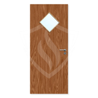 Premier Internal Bespoke Plywood Paint Grade 6g Glazed Fd30 Clear Glass / Plywood Premier Fire Doors