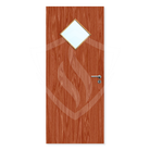 Premier Internal Sapele Veneer 6g Glazed Fd30 fire Door 1981 x 762mm / 6ft 6" x 2ft 6" / Clear Glass / Sapele Veneer Premier Fire Doors