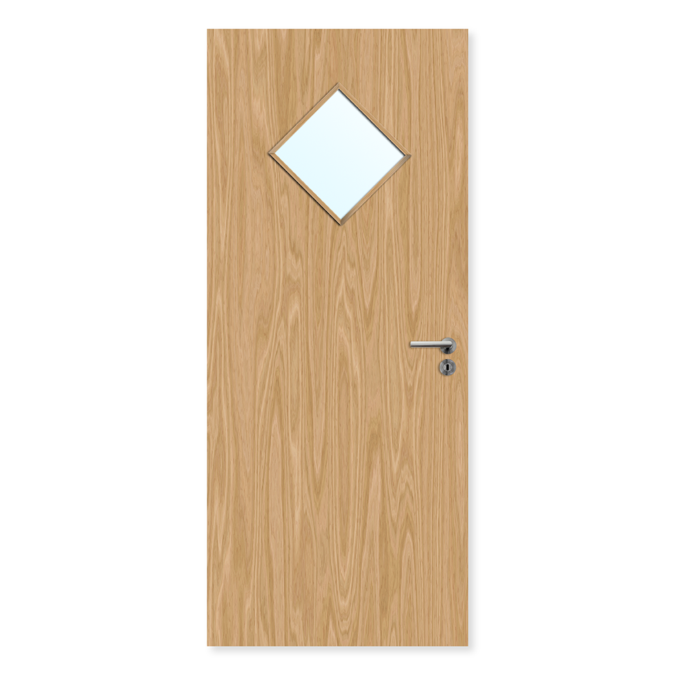 Premier Internal Primed 6G FD30 Fire Door glazing design