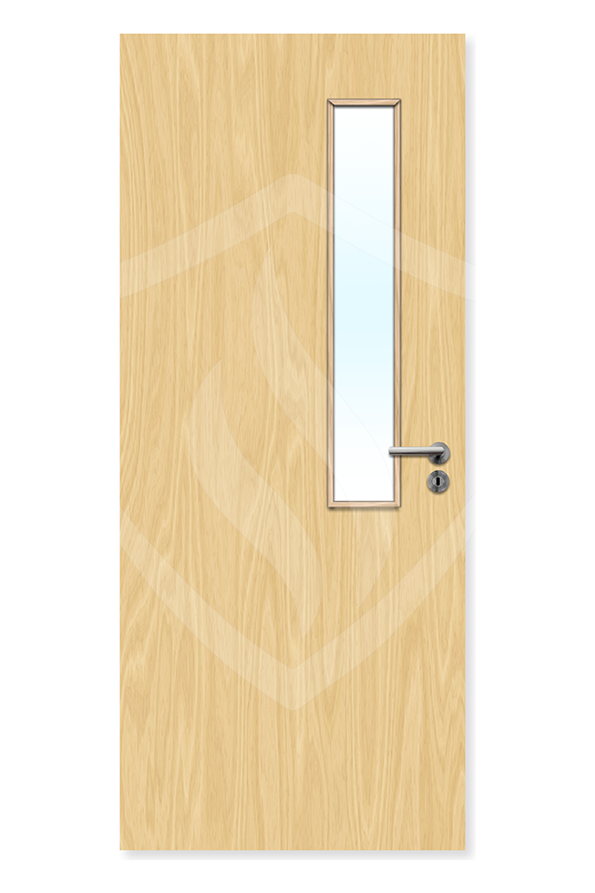 Premier Internal Ash Veneer 7g Glazed Fd30 fire Door 1981 x 762mm / 6ft 6" x 2ft 6" / Clear Glass / Ash Veneer Premier Fire Doors