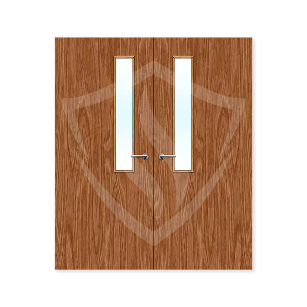 Premier Internal Plywood Paint Grade 7g Glazed Double Fd60 Clear Glass / 1981 x 762mm / 6ft 6" x 2ft 6" / Plywood Premier Fire Doors