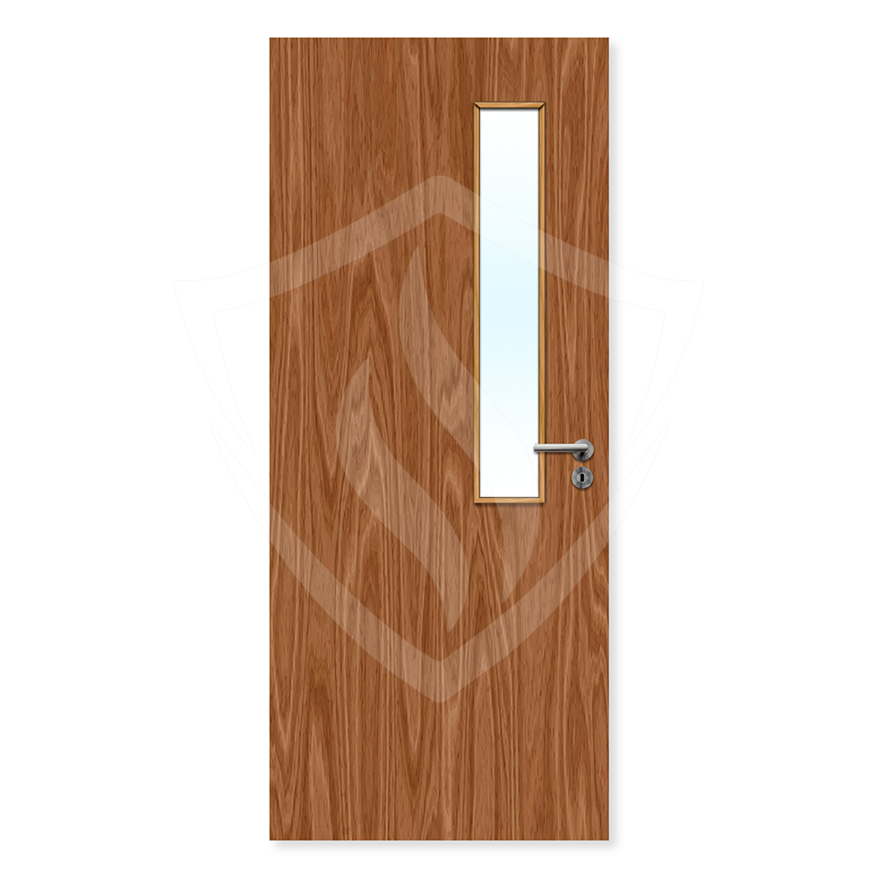 Premier External Bespoke Plywood Paint Grade 7g Glazed Fd30 Clear Glass / Plywood / Up to 2135mm x 915mm x 44mm Premier Fire Doors