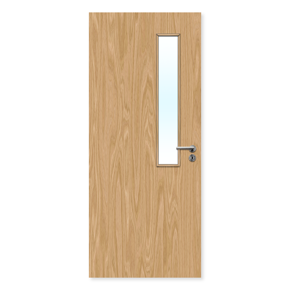 Premier Internal Primed 7G FD30 Fire Door glazing design