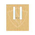 Premier Internal Koto Veneer 7g Glazed Double Fd30 fire Door 1981 x 762mm / 6ft 6" x 2ft 6" / Clear Glass / Koto Veneer Premier Fire Doors
