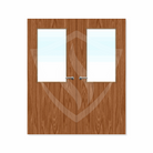 External Bespoke Plywood Paint Grade 8G Glazed Double FD60 Fire Door