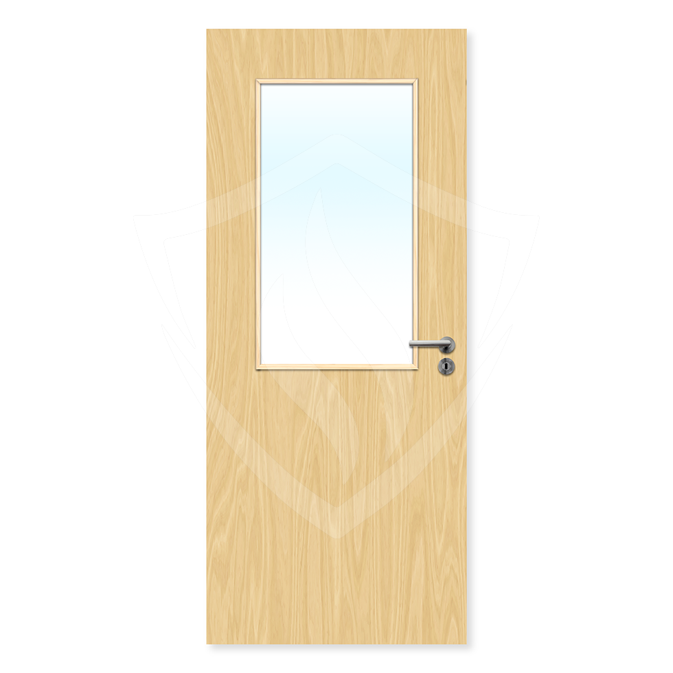 Premier Internal Ash Veneer 8g Glazed Fd30 fire Door Clear Glass / 1981 x 762mm / 6ft 6" x 2ft 6" / Ash Veneer Premier Fire Doors