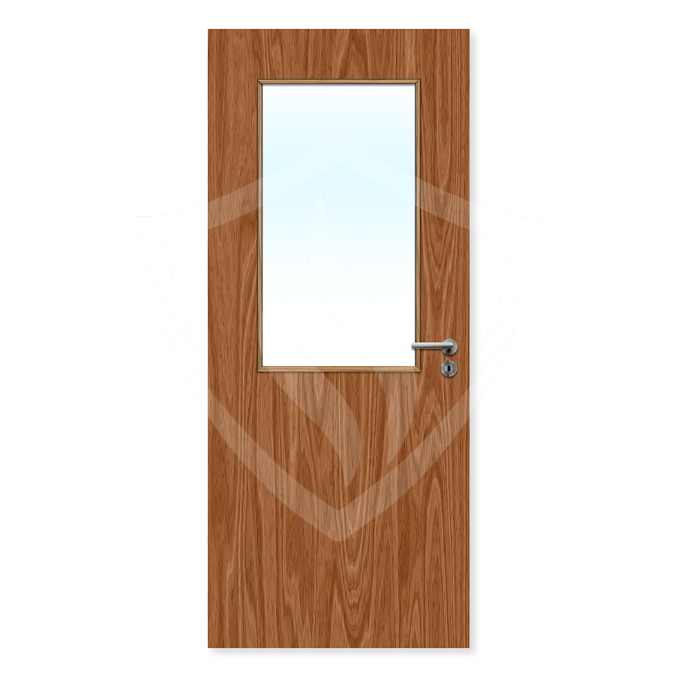 Premier Internal Plywood Paint Grade 8g Glazed Fd30 fire Clear Glass / 1981 x 762mm / 6ft 6" x 2ft 6" / Plywood Premier Fire Doors