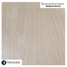 Bespoke beech door swatch with light wood grain texture for fire door finish options.