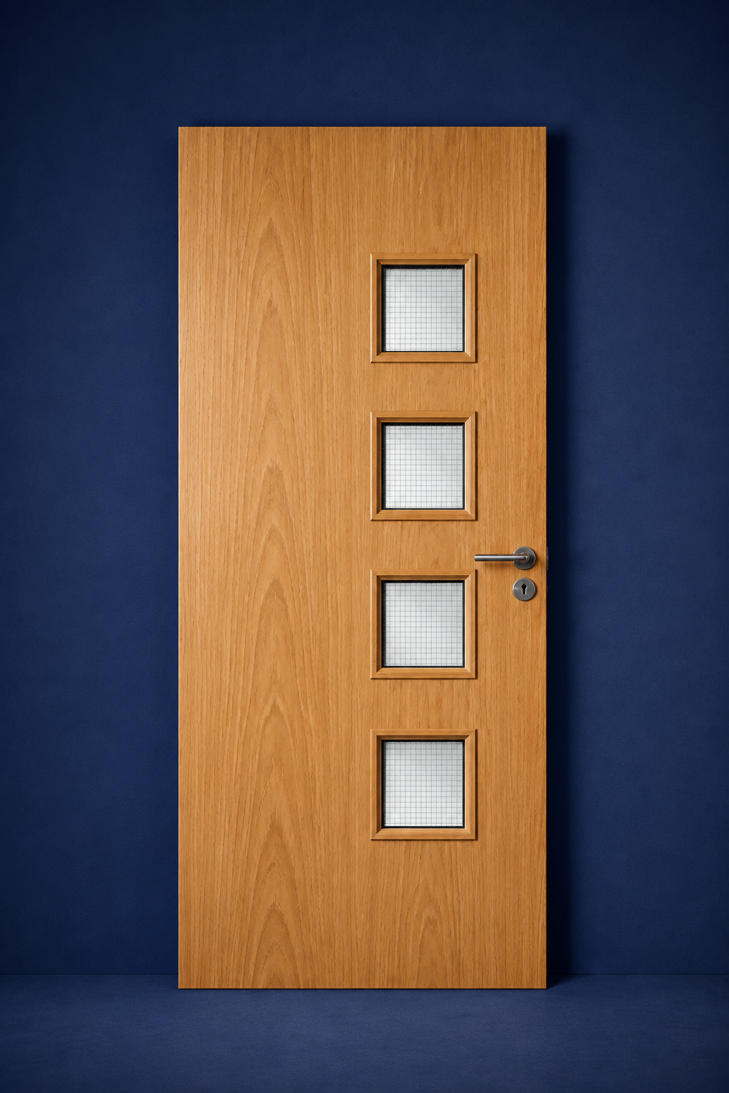 Premier Internal Primed 26G FD30 Double Fire Door glazing design
