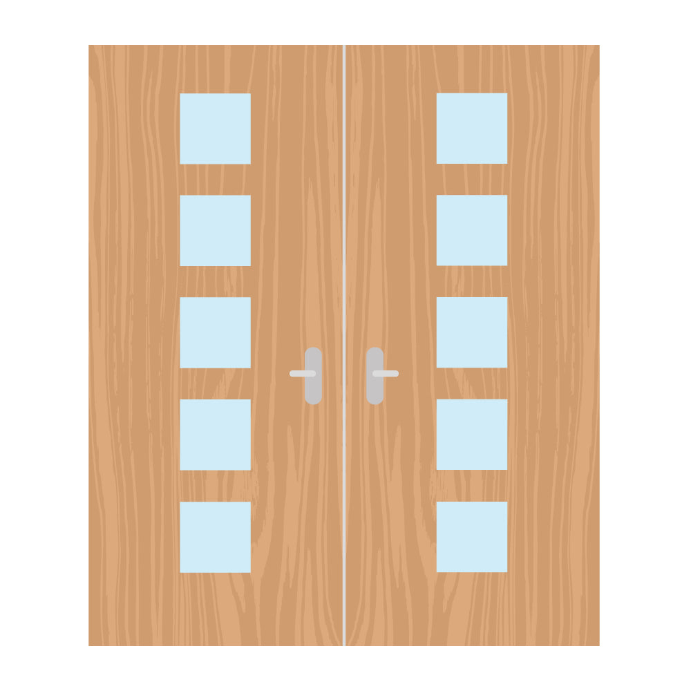 Premier External Paint Grade Ply 10G FD60 Fire Door glazing design