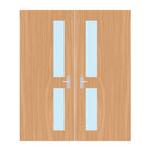 Premier External Paint Grade Ply 16G FD60 Fire Door glazing design