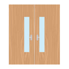 Premier External Paint Grade Ply 18G FD60 Fire Door glazing design