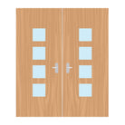 Premier External Paint Grade Ply 22G FD60 Fire Door glazing design