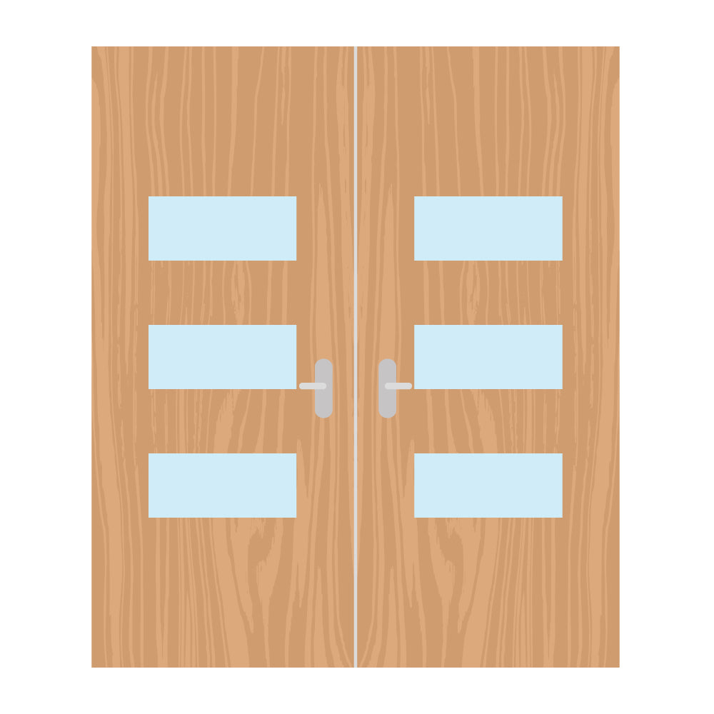 Premier External Paint Grade Ply 24G FD60 Fire Door glazing design
