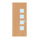 Premier Internal Walnut Bespoke 26G FD60 Fire Door glazing design