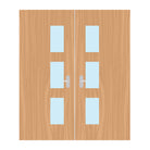 Premier External Paint Grade Ply 28G FD60 Fire Door glazing design