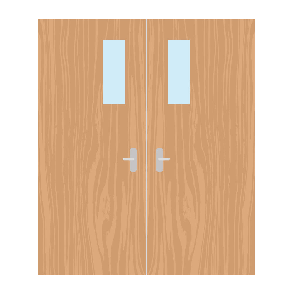 Premier External Paint Grade Ply 4G FD60 Fire Door glazing design