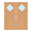 Premier External Paint Grade Ply 6G FD60 Fire Door glazing design