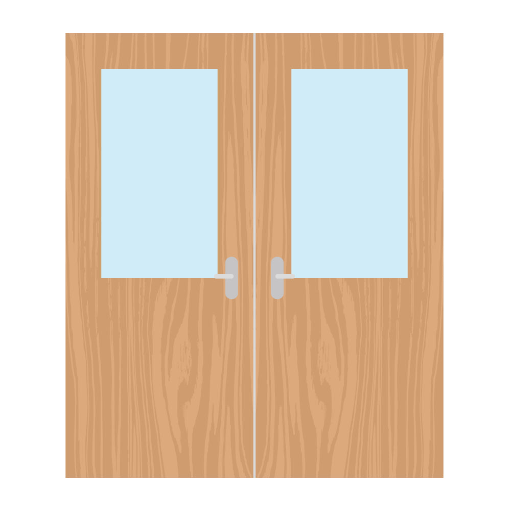 Premier External Paint Grade Ply 8G FD60 Fire Door glazing design