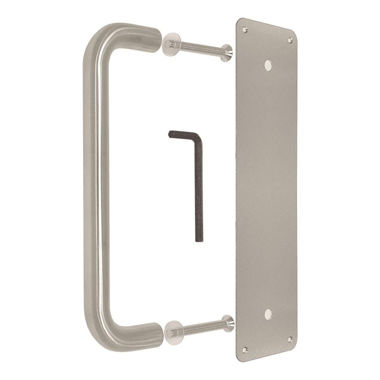 Pull Handle Set, 19mm diameter, 225mm centres, Satin Stainless Steel ...