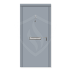Up to 2135mm x 915mm x 54mm / RAL 7040 Grey / Exposed Oak Premier Fire Doors