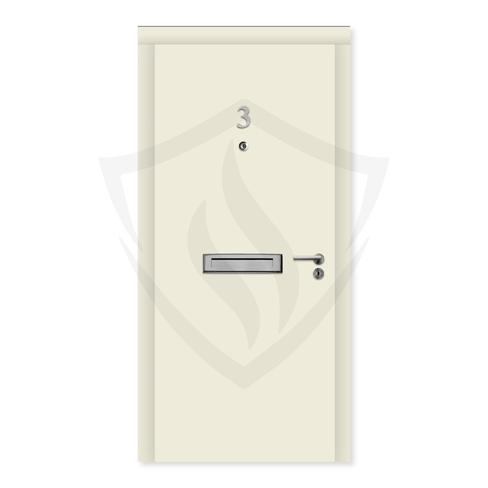 Up to 2135mm x 915mm x 44mm / 75mm-94mm / RAL 9001 Cream Premier Fire Doors