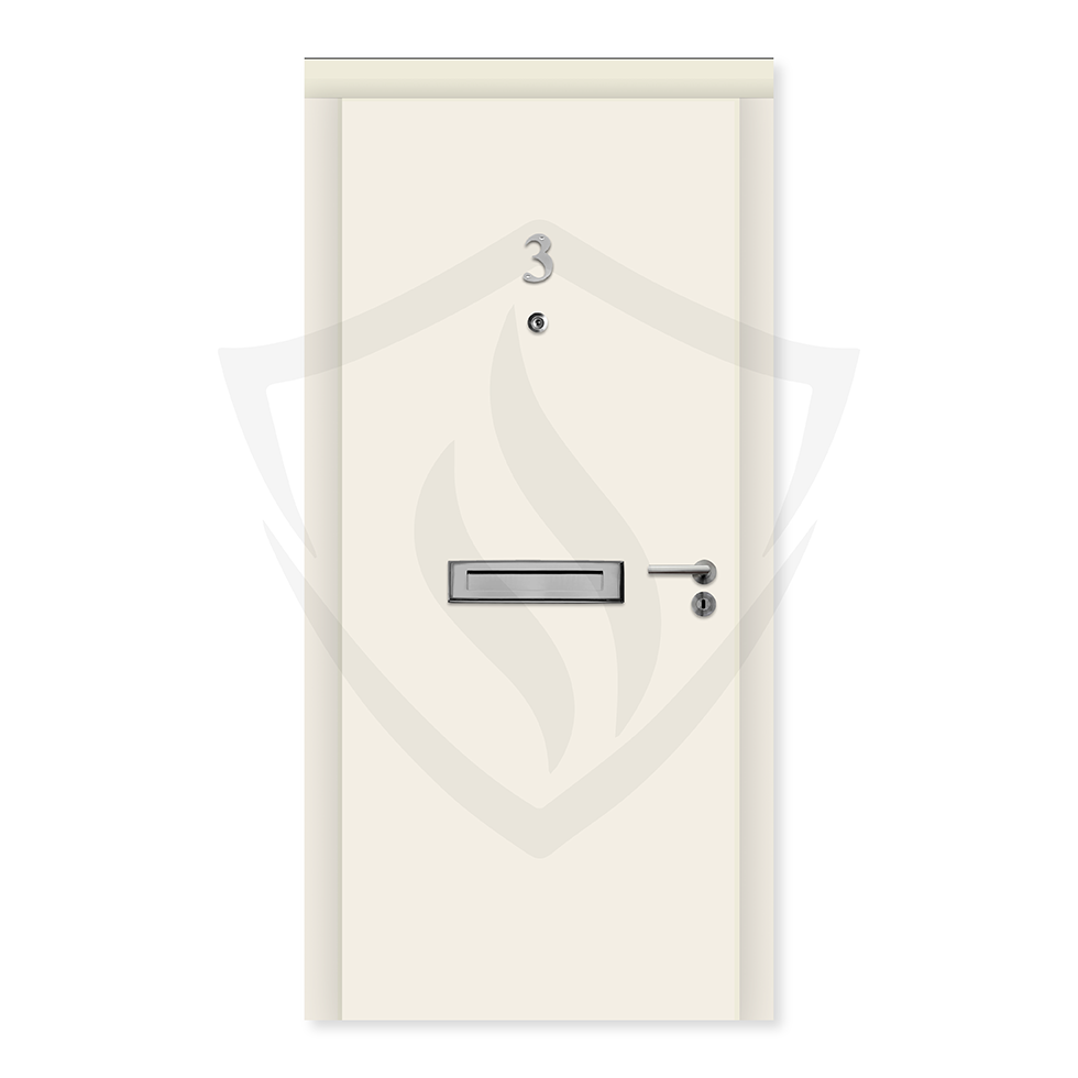 Up to 2135mm x 915mm x 54mm / RAL 9010 White / Exposed Oak Premier Fire Doors
