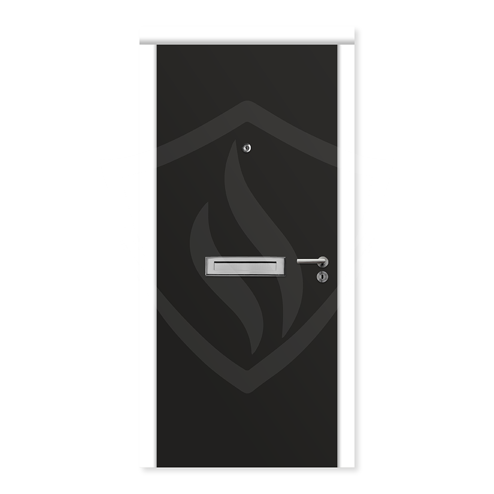 Up to 2135mm x 919mm x 44mm / Black RAL 9005 Premier Fire Doors