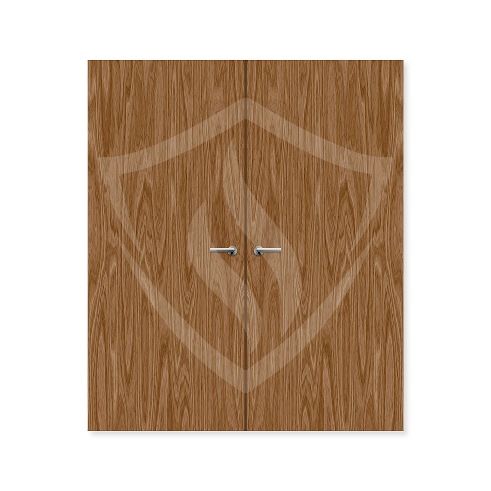 Premier Internal Walnut Veneer E30/p Flush Double Fd60 fire 1981 x 762mm / 6ft 6" x 2ft 6" / Walnut Veneer Premier Fire Doors