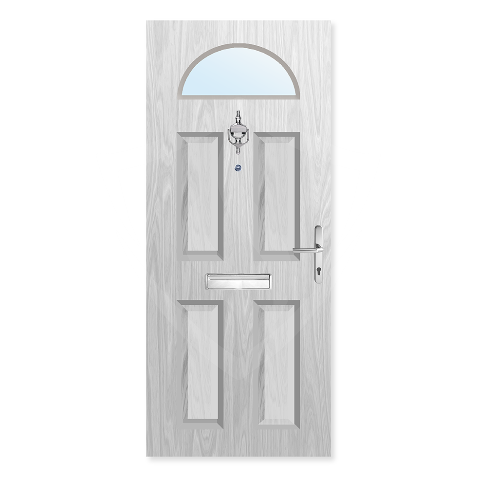 Unity Gloucester Bespoke Composite FD30s Solid Flat Entrance Door-set ...
