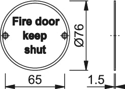 Hoppe ARRONE Fire Door Keep Shut Sign FDKS (6 pack) – Premier Fire Doors