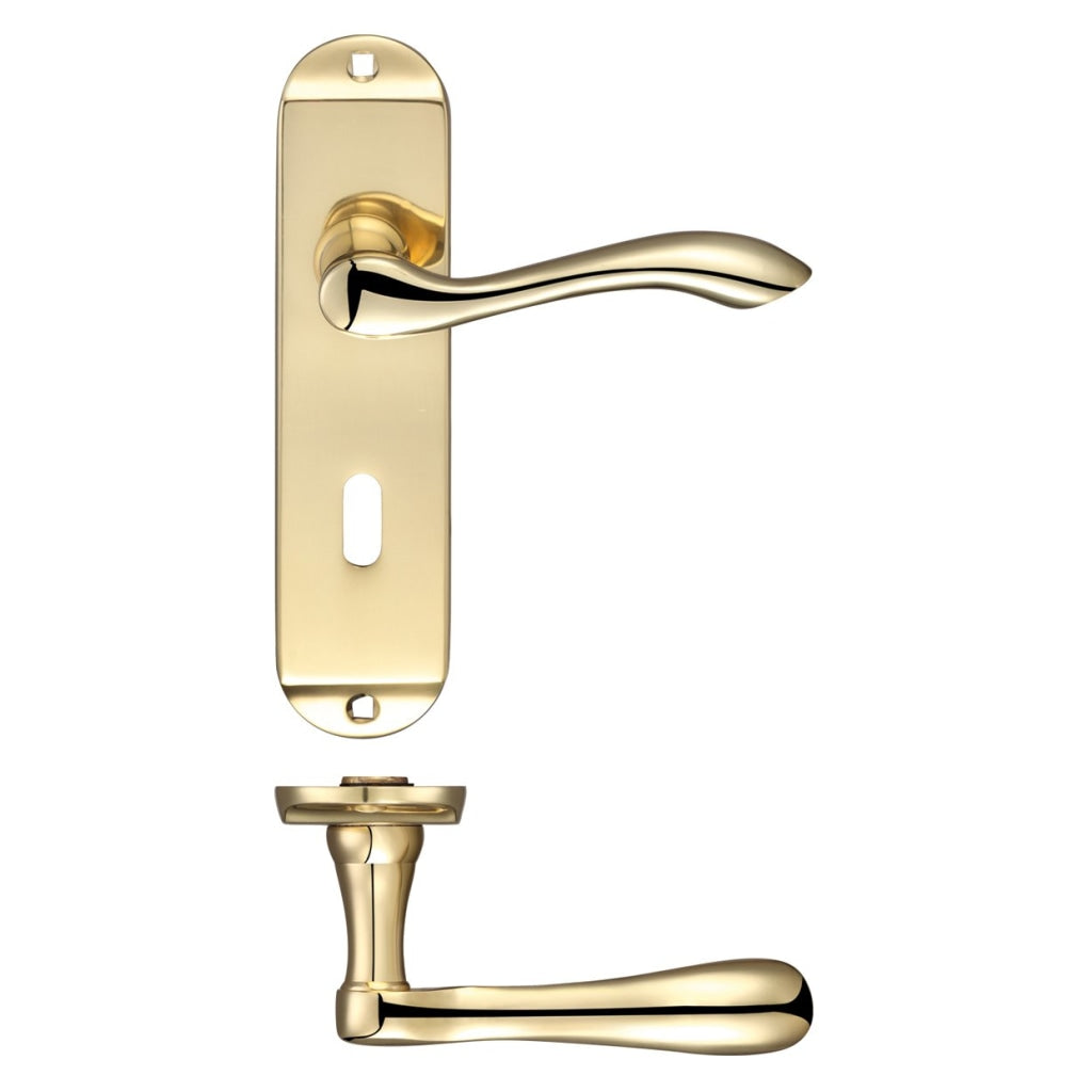 Arundel Lever Lock (57mm c/c) Furniture - Short Plate    175 x 42mm | Premier Fire Doors Premier Fire Doors