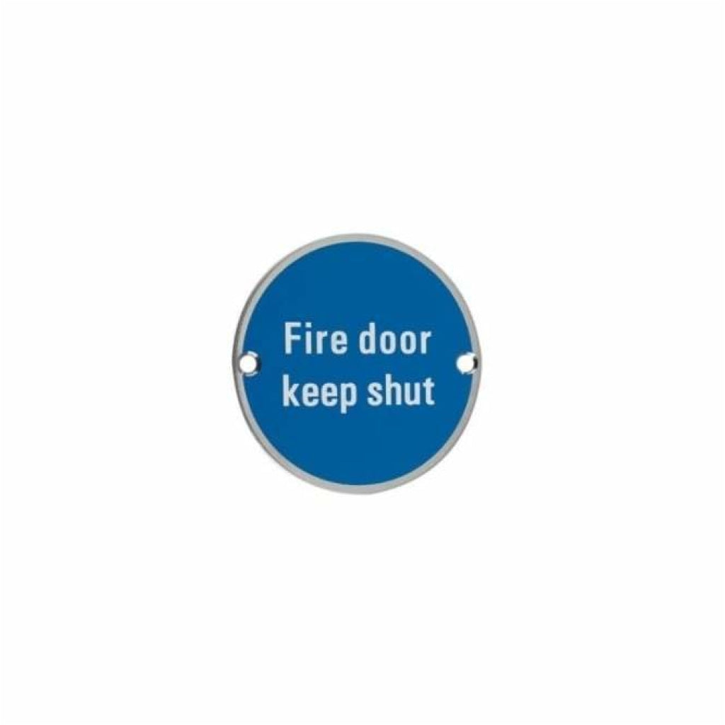 Fire Door Signage Keep Shut with TouchClean Coating