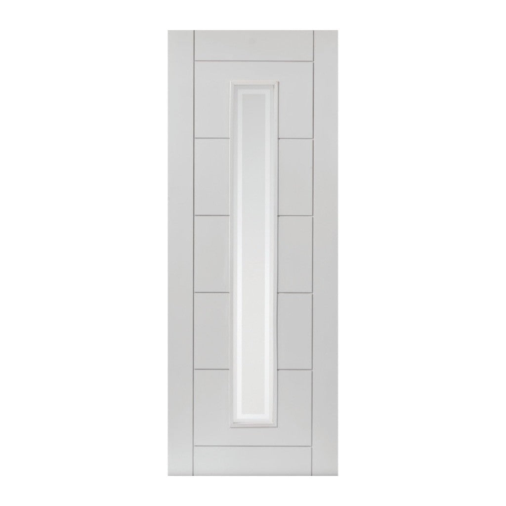 Jb Kind Internal Barbican White Primed Glazed Fd30 fire Door 1981 x 762 x 44mm / Clear Glass / White Primed Premier Fire Doors