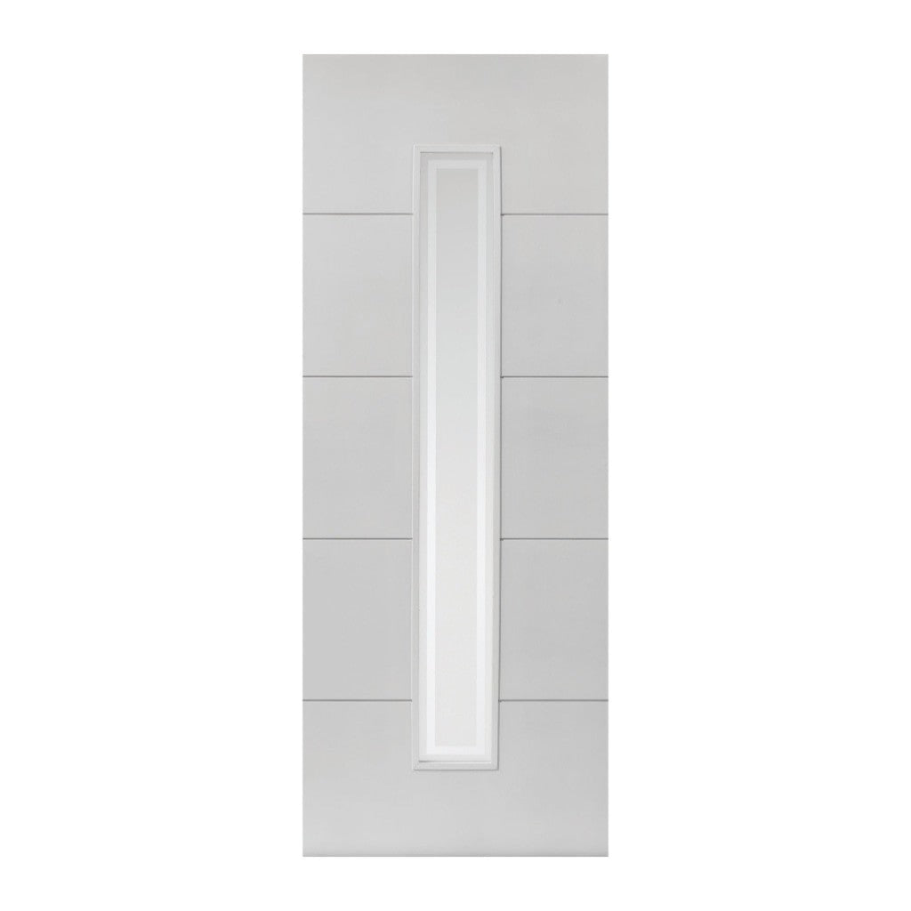 Jb Kind Internal Dominion White Primed Glazed Fd30 fire Door 1981 x 762 x 44mm / Clear Glass / White Primed Premier Fire Doors