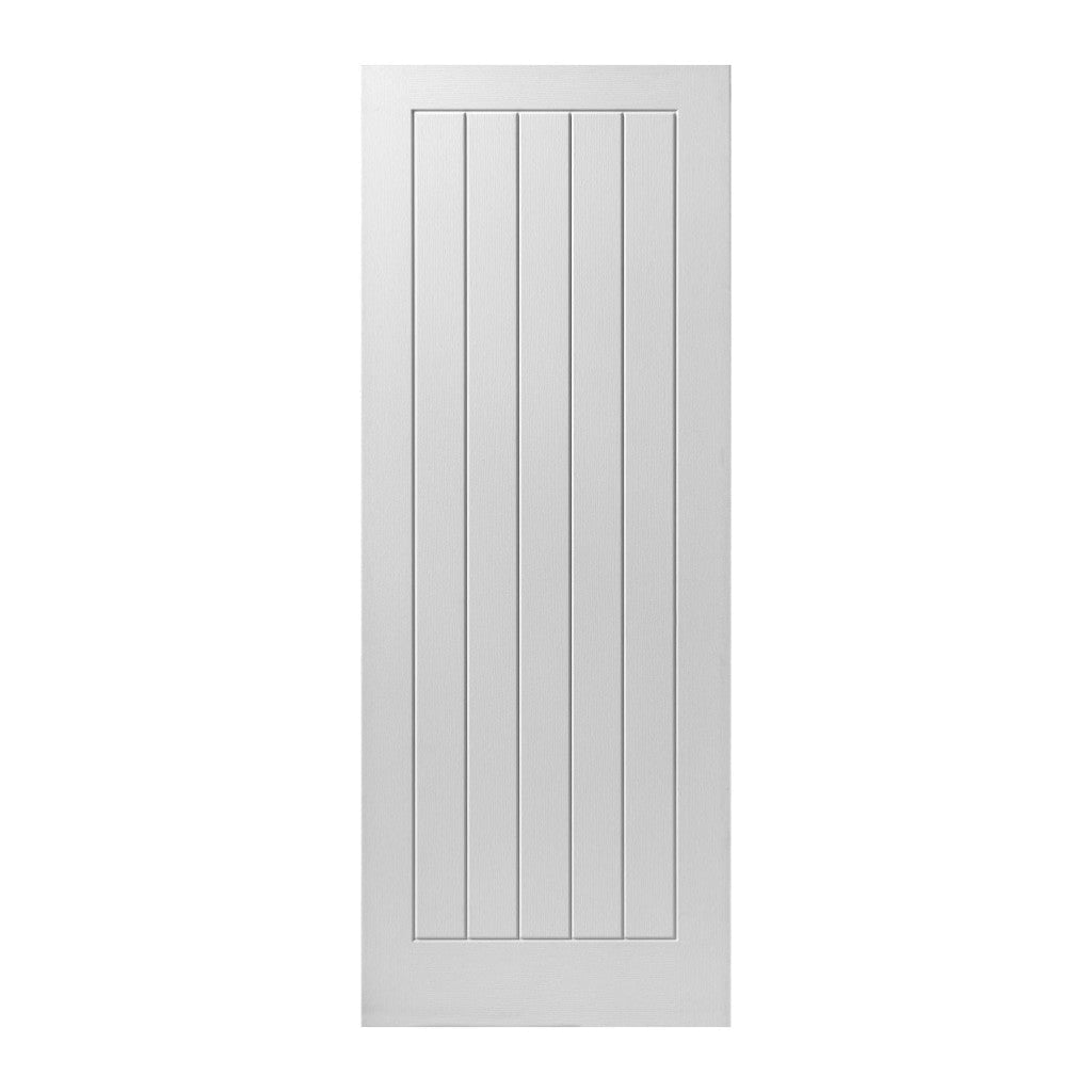 Jb Kind Internal Cottage White Primed Panel Fd30 fire Door 1981 x 686 x 44mm / Textured Premier Fire Doors