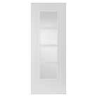 Mendes Internal White Iseo 4 Light Glazed Fd30 fire Door (44 1981 x 686mm / Clear Flat / White Iseo Premier Fire Doors