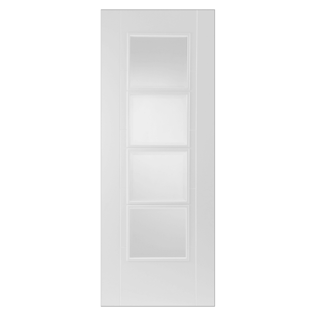 Mendes Internal White Iseo 4 Light Glazed Fd30 fire Door (44 1981 x 686mm / Clear Flat / White Iseo Premier Fire Doors