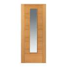 Jb Kind Internal Emral Oak Glazed Fd30 fire Door 1981 x 686 x 44mm / Clear Glass / Oak Veneer Premier Fire Doors