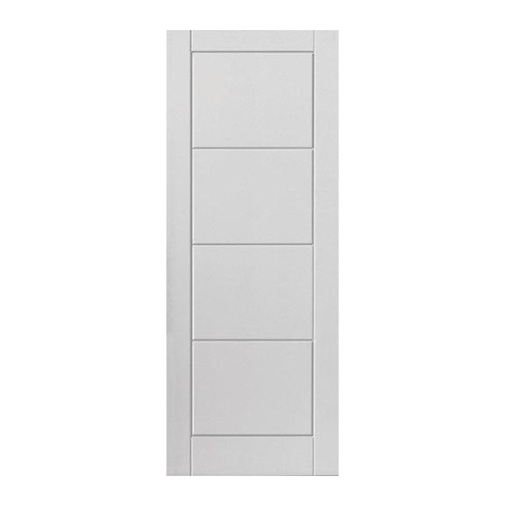 Jb Kind Internal Quattro White Primed Panel Fd30 fire Door 1981 x 686 x 44mm / Smooth Premier Fire Doors