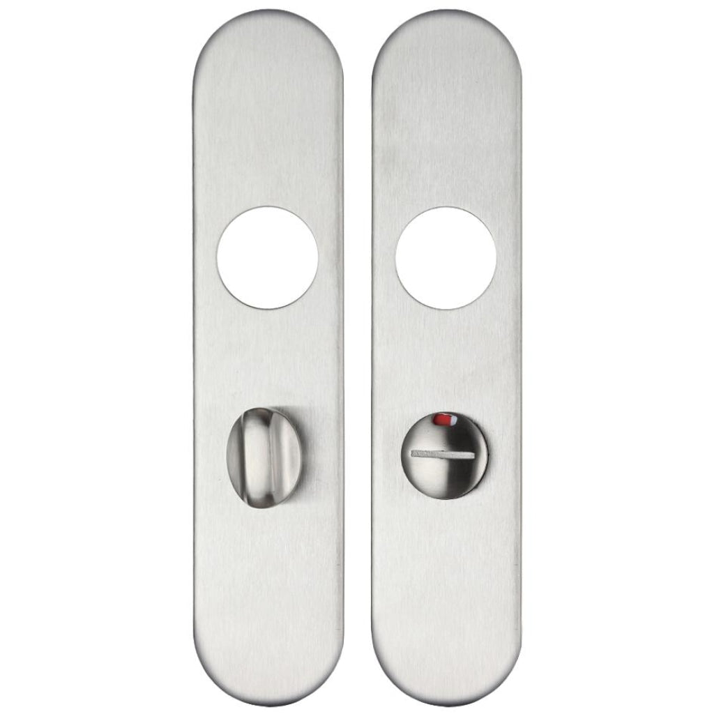 Radius Cover plate for 19 mm and 22mm RTD Lever on Backplate - Bathroom 57mm | Premier Fire Doors Premier Fire Doors