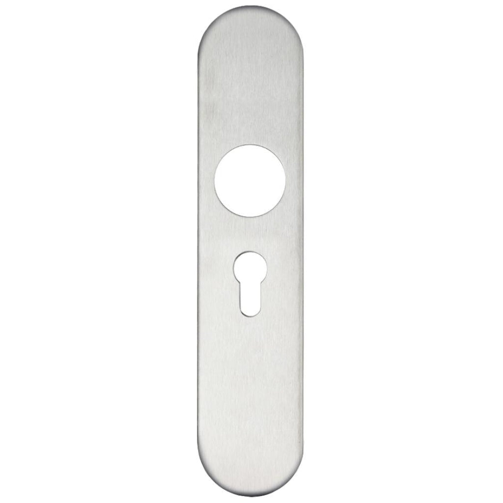 Radius Cover plate for 19 mm and 22mm RTD Lever on Backplate - Euro Profile 47.5mm | Premier Fire Doors Premier Fire Doors