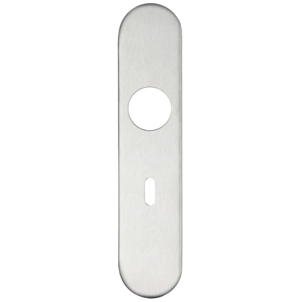 Radius Cover plate for 19 mm and 22mm RTD Lever on Backplate - Lock 57mm | Premier Fire Doors Premier Fire Doors